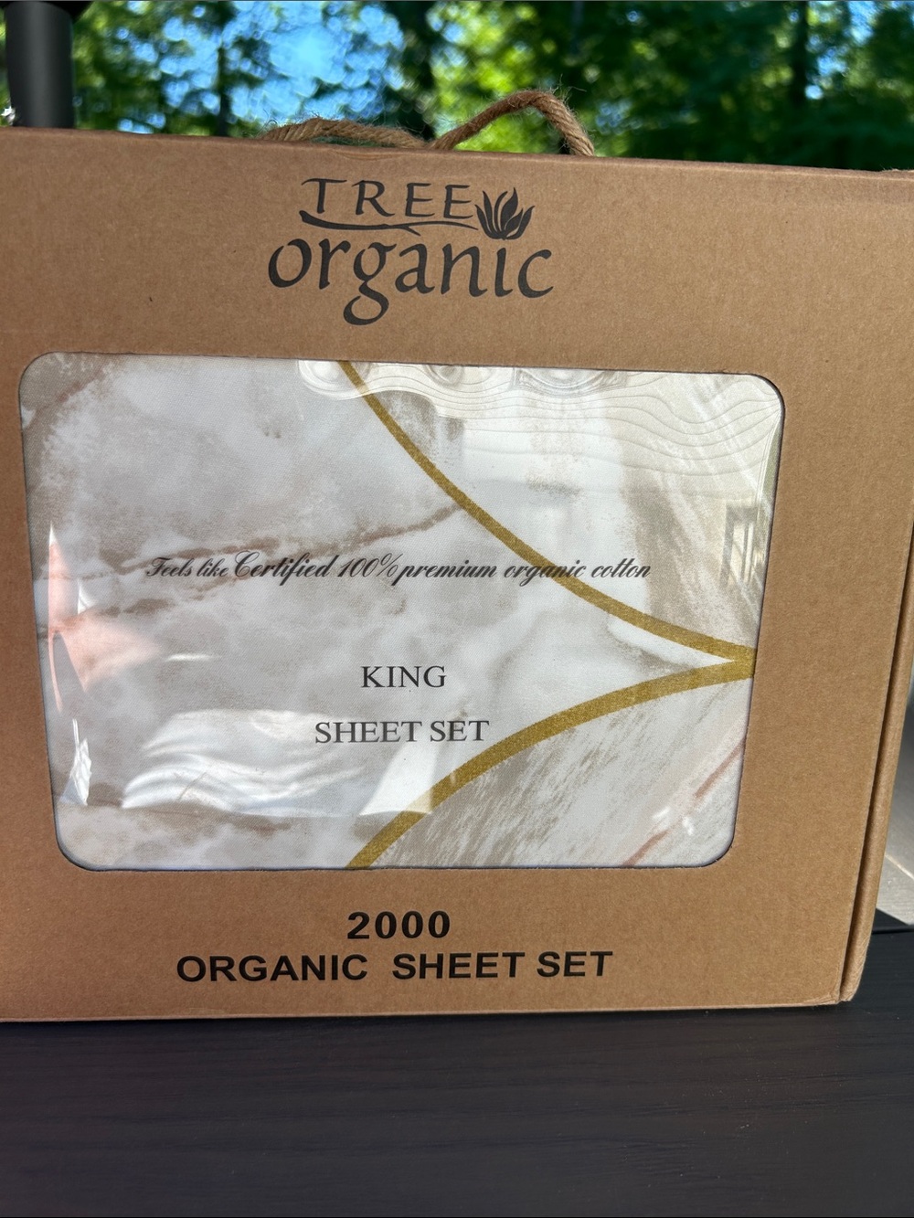 Tree Organic King Sheet Set 2000 Collection 100% Organic Cotton Deep Pocket